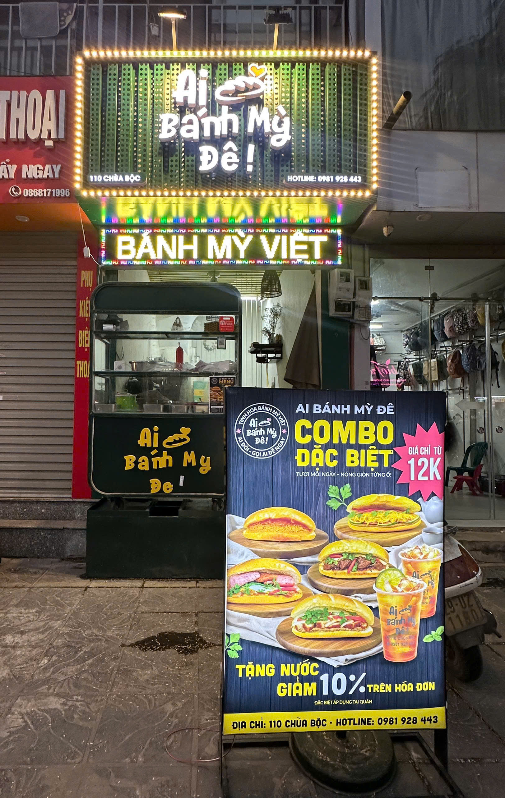 CHÍNH CHỦ CẦN SANG NHƯỢNG GẤP QUÁN BÁNH MỲ – 110 CHÙA BỘC, HÀ NỘI
