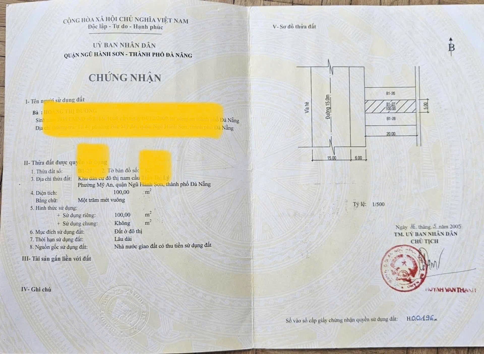 📌📌📌LÀM VIỆC TRỰC TIẾP GIÁ TỐT !!! Bán đất Chương Dương, Mỹ An
