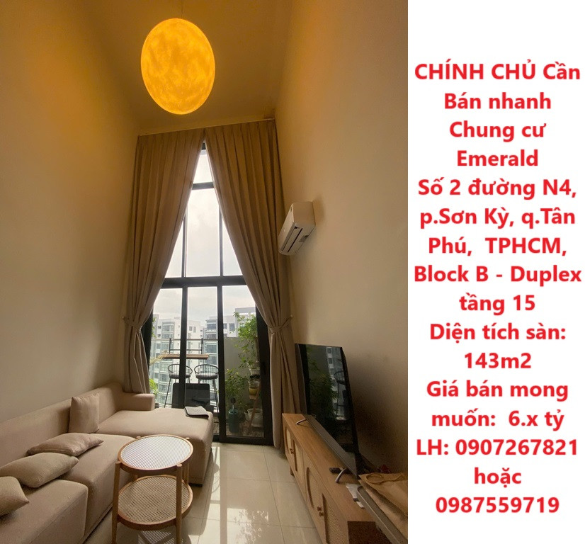 CHÍNH CHỦ Cần Bán nhanh căn chung cư view đẹp tại quận Tân Phú, TPHCM