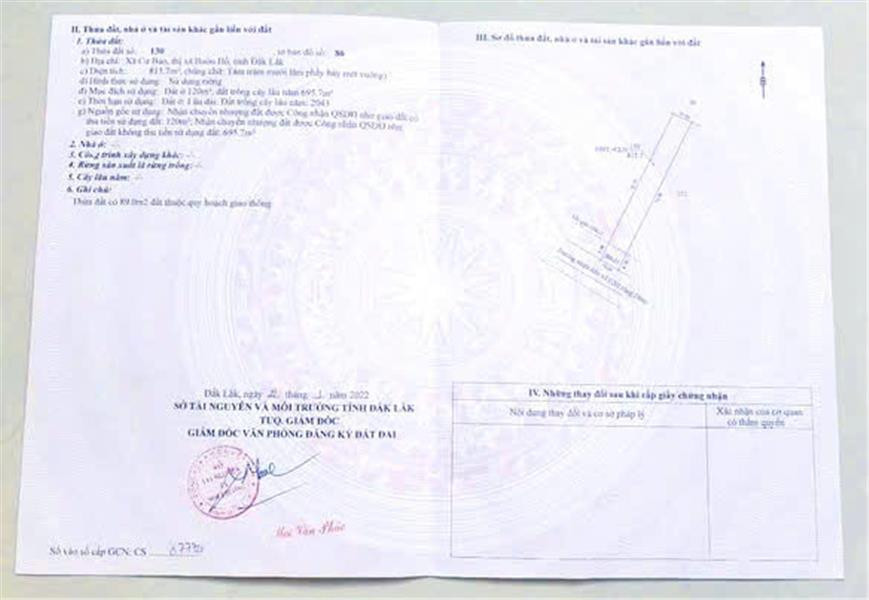 ĐẤT ĐẸP – GIÁ TỐT – CHÍNH CHỦ CẦN BÁN NHANH LÔ ĐẤT tại  Thị xã Buôn Hồ - Tỉnh Đắk Lắk