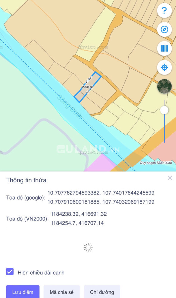 Bán 2 sào đất Sông Dinh - Tân Bình - TX LaGi giá NGỢP 450tr/ sào - Chính chủ
