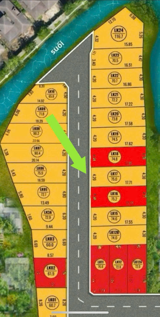 Bán đất 74,6m² ngang 4,2m giá 1.8 tỷ Xã Kim Anh