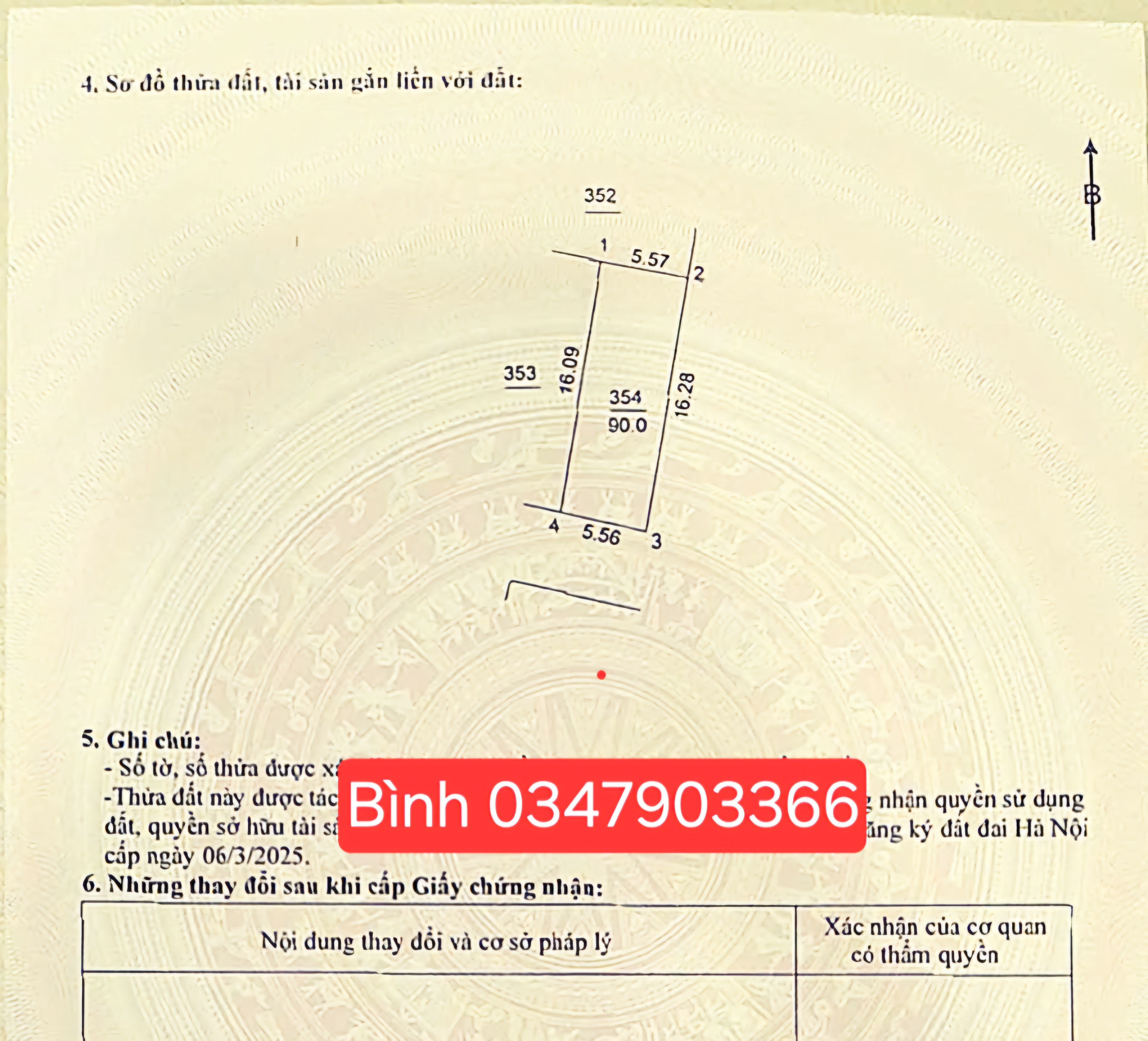 Bán đất 90m² ngang 5.56m giá 7.7 tỷ Xã Phúc Thịnh
