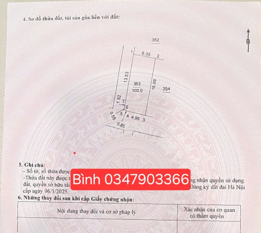 Bán đất 100m² ngang 6.35m giá 9 tỷ Xã Phúc Thịnh