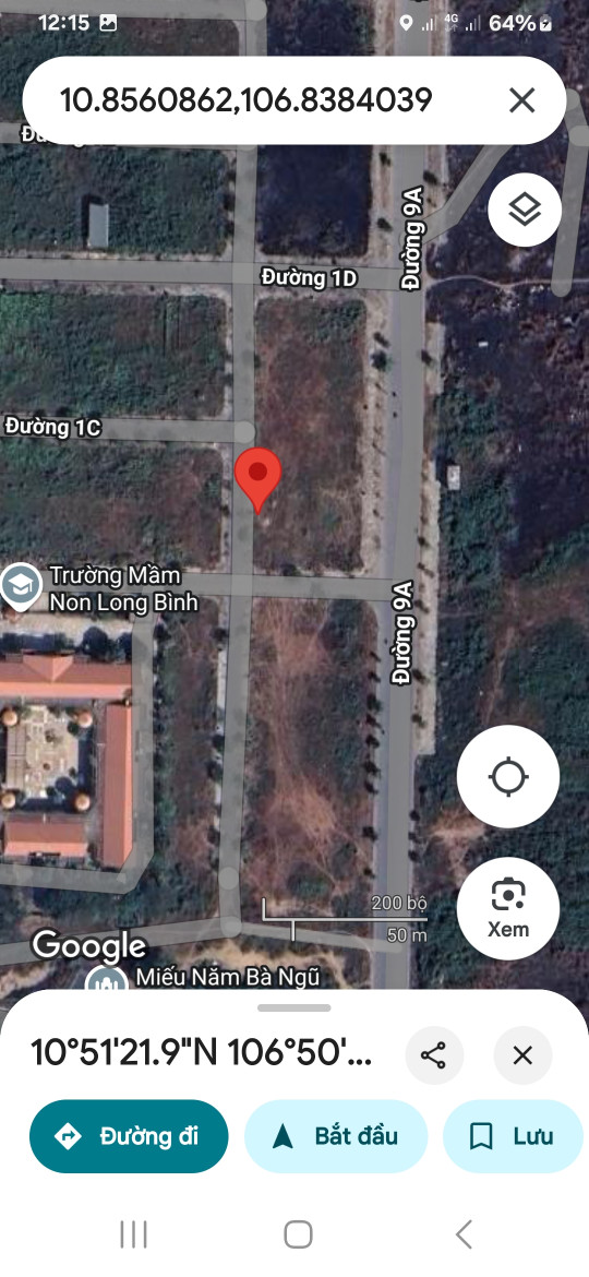 Bán đất Đường 7B . Sát đường 9A .phước thiện * 8 x 20