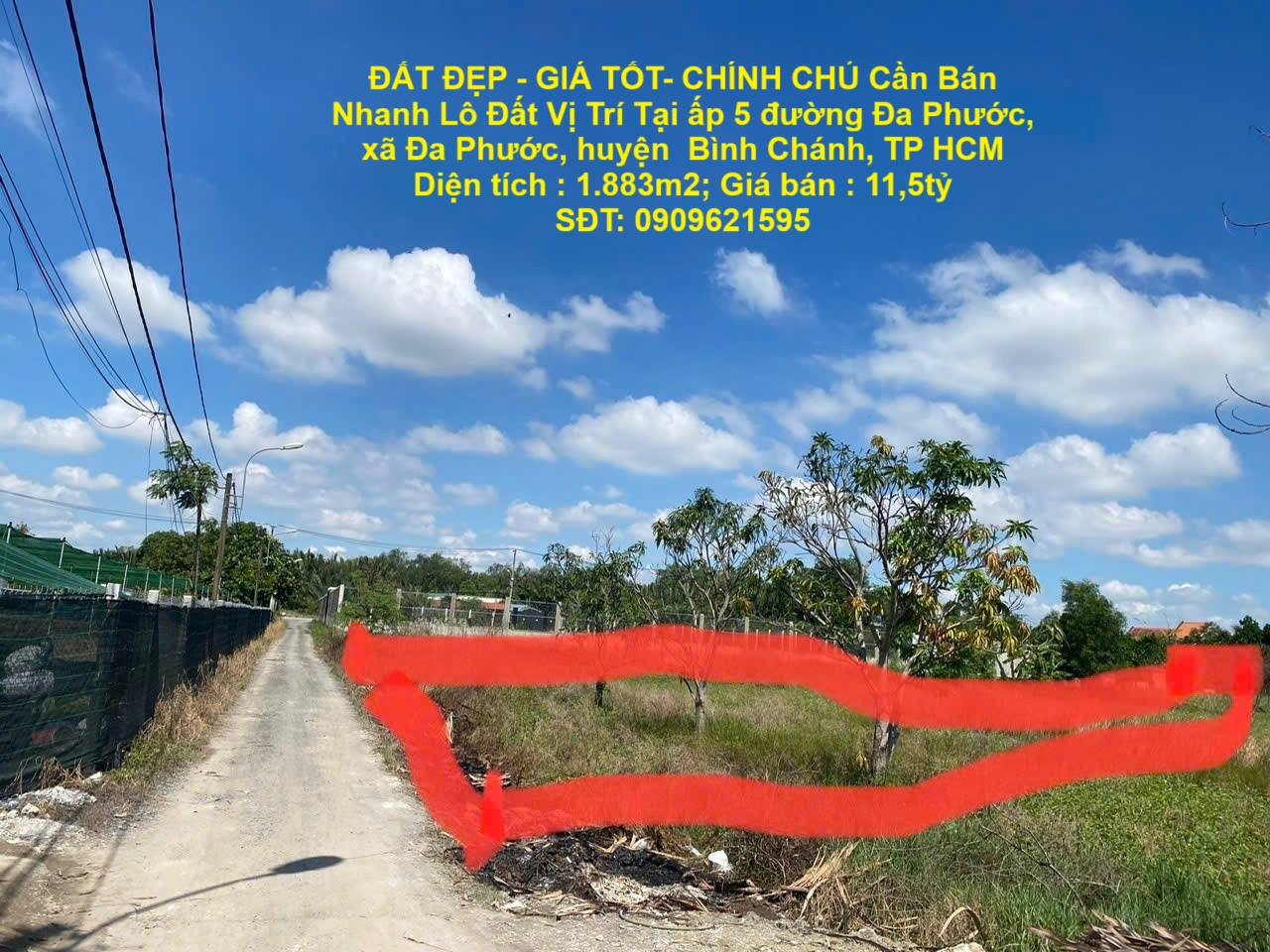 ĐẤT ĐẸP - GIÁ TỐT- CHÍNH CHỦ Cần Bán Nhanh Lô Đất Vị Trí Tại  Huyện Bình Chánh, TP HCM