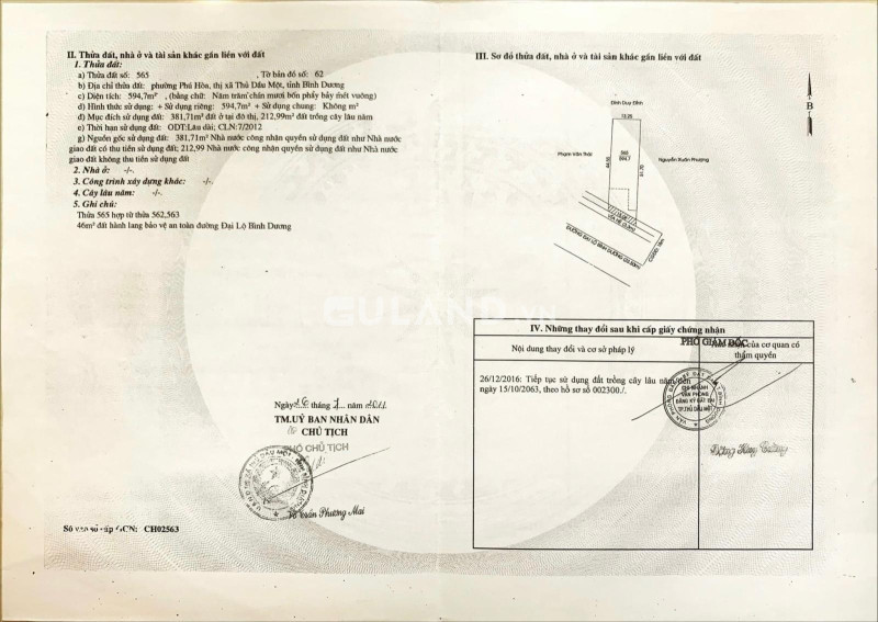 Bán đất có xưởng mặt tiền Quốc Lộ 13, ngay trung tâm Thủ Dầu Một - Bình Dương