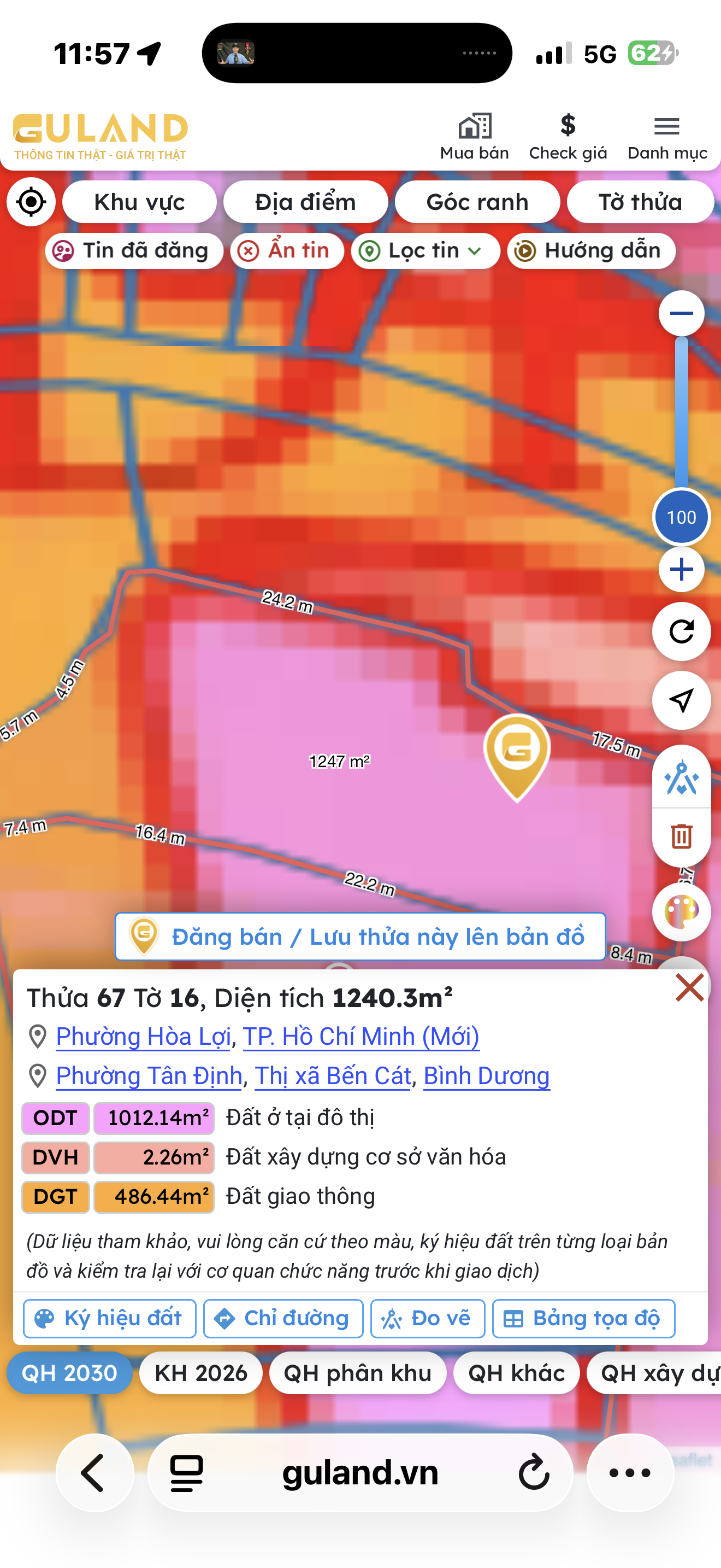 Bán đất ODT 5m đã trừ lộ giới, cận QL13, Tân Định – Bến Cát