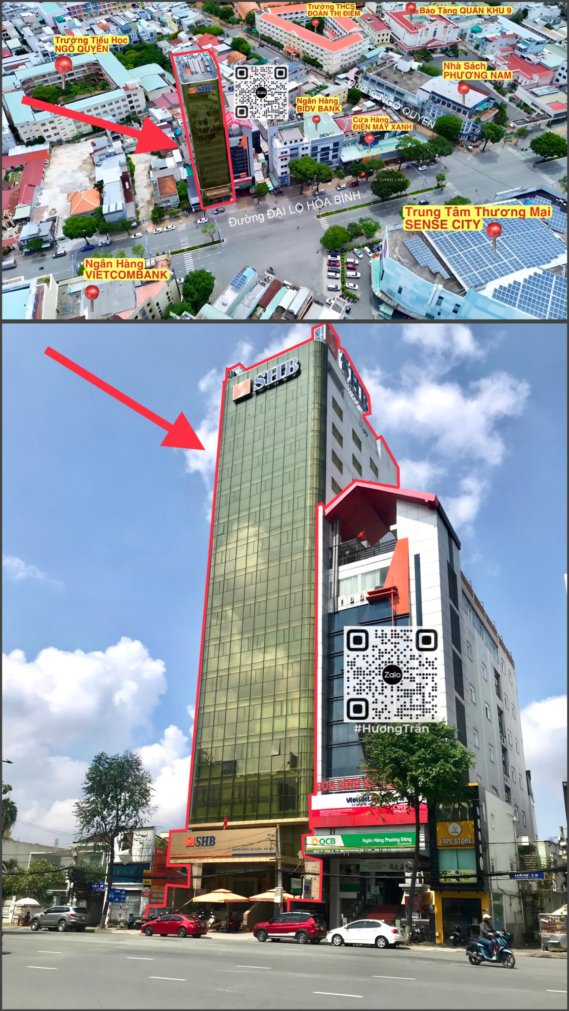 CHO THUÊ VĂN PHÒNG (109m2-223m2) của Tòa nhà SHB BANK - MẶT TIỀN ĐƯỜNG ĐẠI LỘ HÒA BÌNH