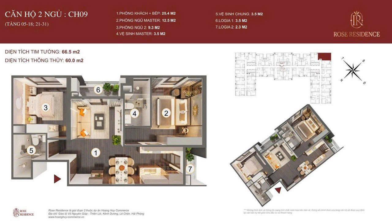 NGÀY 20/12/2025. 2,9 TỶ CHUYỂN NHƯỢNG CĂN HỘ 2 NGỦ TẠI HOÀNG HUY ROSE