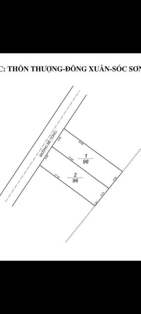 Bán đất 96m² ngang 5,4m giá 2.15 tỷ Xã Sóc Sơn