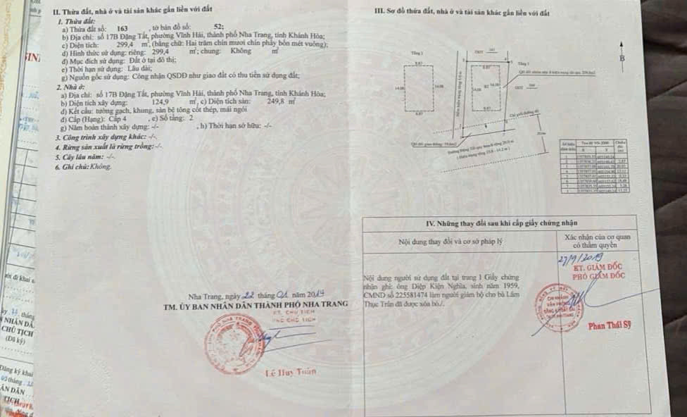 Bán đất 299.5m² ngang 13m giá 33 tỷ Phường Bắc Nha Trang