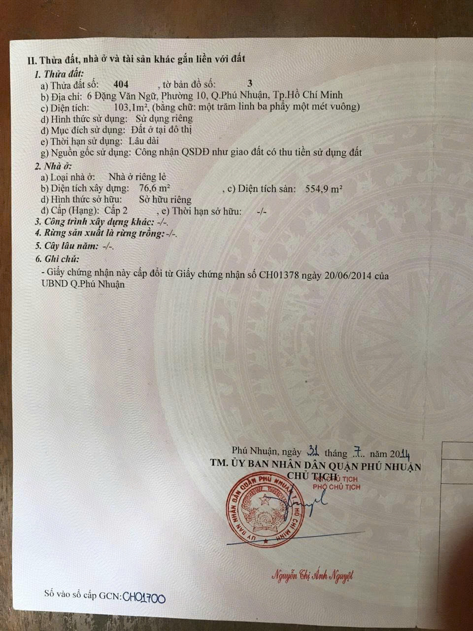 Bán Nhà Mặt Tiền 6 Đặng Văn Ngữ, P10 Quận Phú Nhuận