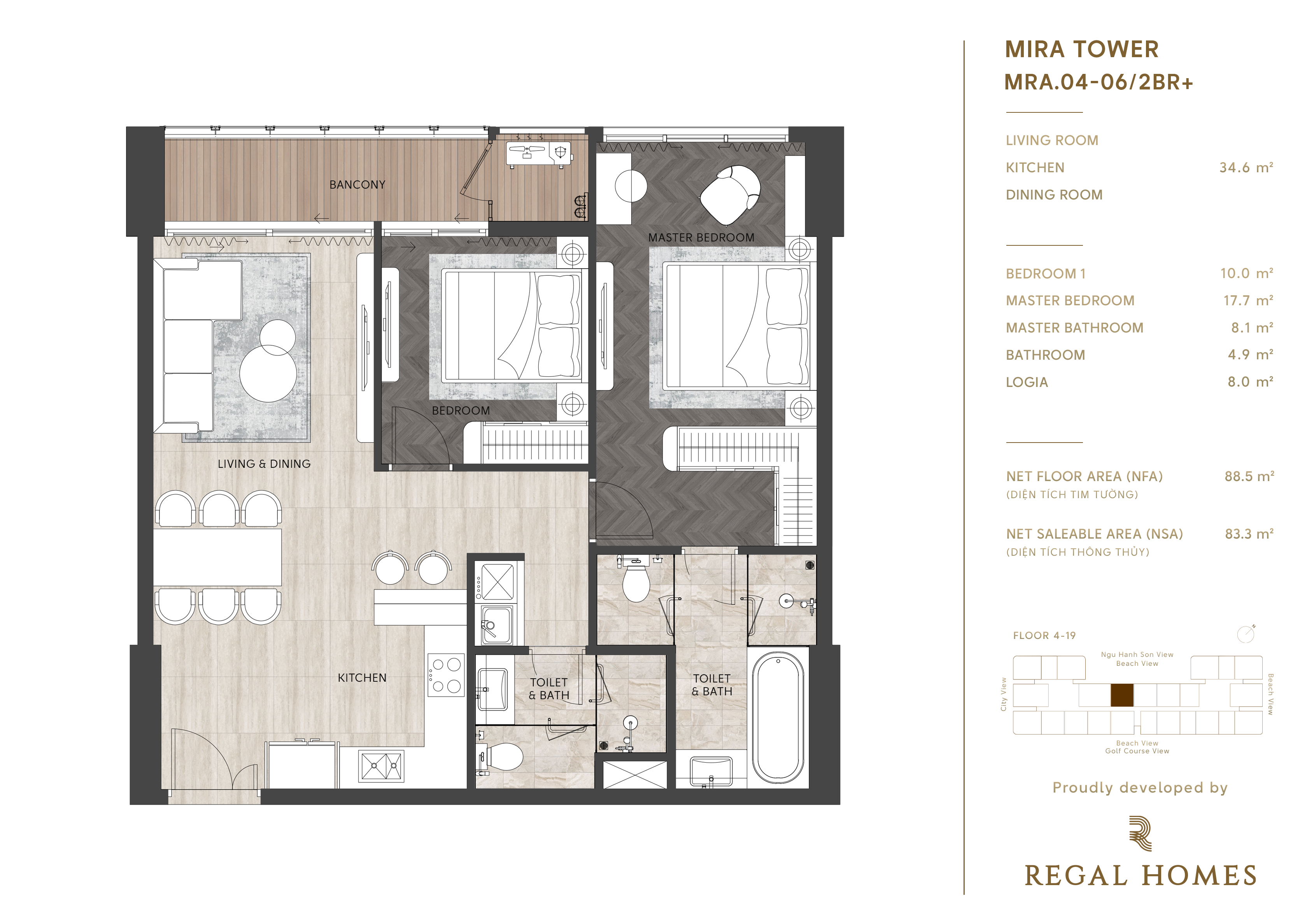 🏢 BÁN CĂN HỘ 2 PHÒNG NGỦ – REGAL COMPLEX ĐÀ NẴNG - CHỈ TỪ 6XTR/M2