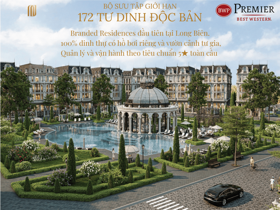 Bán BT Noble Palace Long Biên: Trực tiếp PKD Chủ Đầu Tư, Ưu Đãi Tốt Nhất - Có Hầm & Bể Bơi Riêng