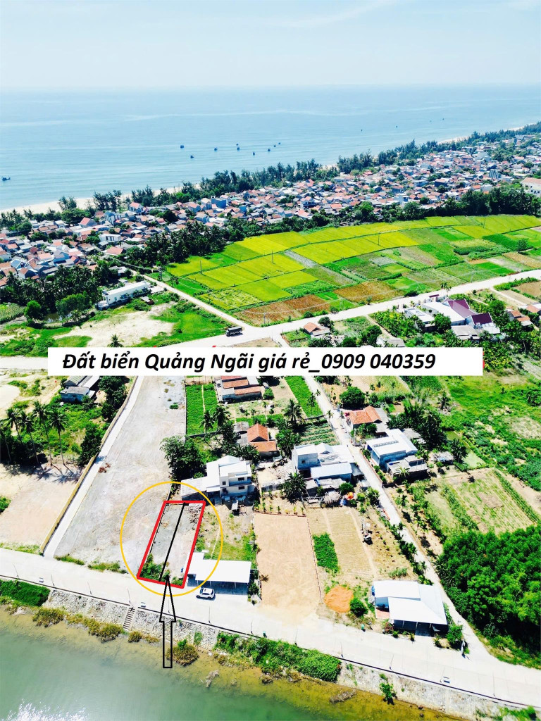 Bán đất thổ cư 238m2, Mỹ Á, Đức Lợi, Mộ Đức, Quảng Ngãi - 1.5 tỷ, sổ đỏ