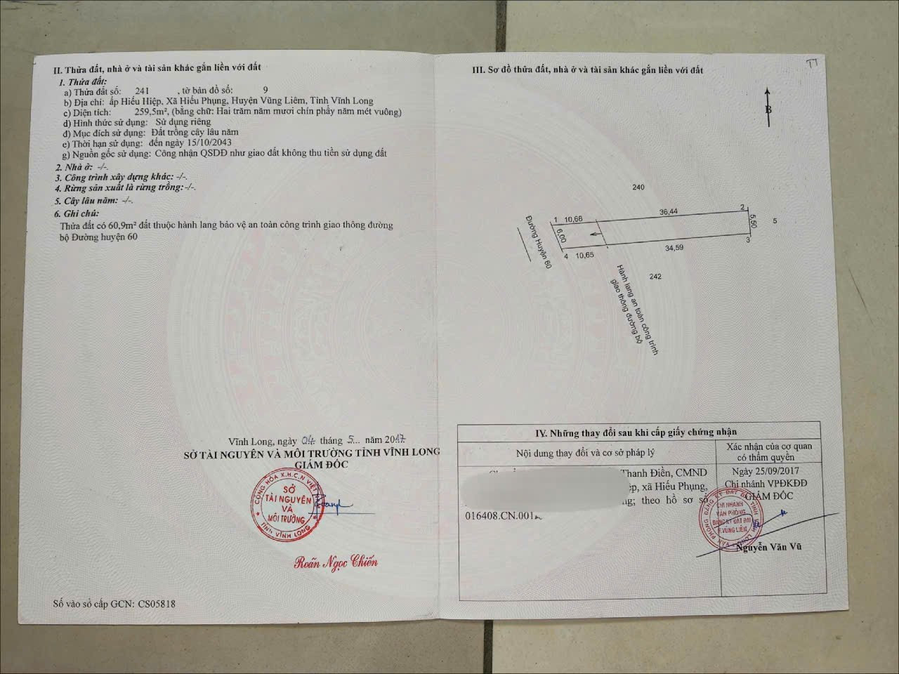 ĐẤT CHÍNH CHỦ - GIÁ TỐT - Cần Bán Nhanh Tại Xã Hiếu Phụng, Vũng Liêm, Vĩnh Long