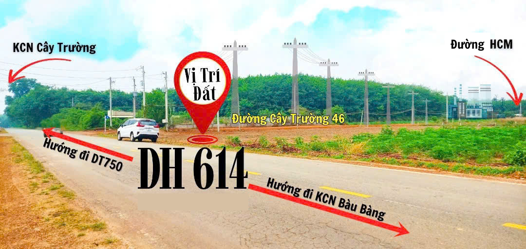 Đất mặt tiền đường kinh doanh ngay KCN Bàu Bàng giá 3,1tr/m2