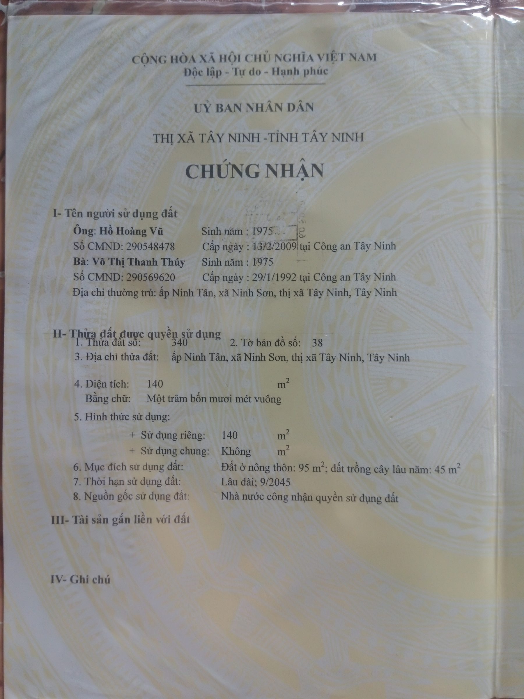Bán đất thổ cư ngang 5 mét