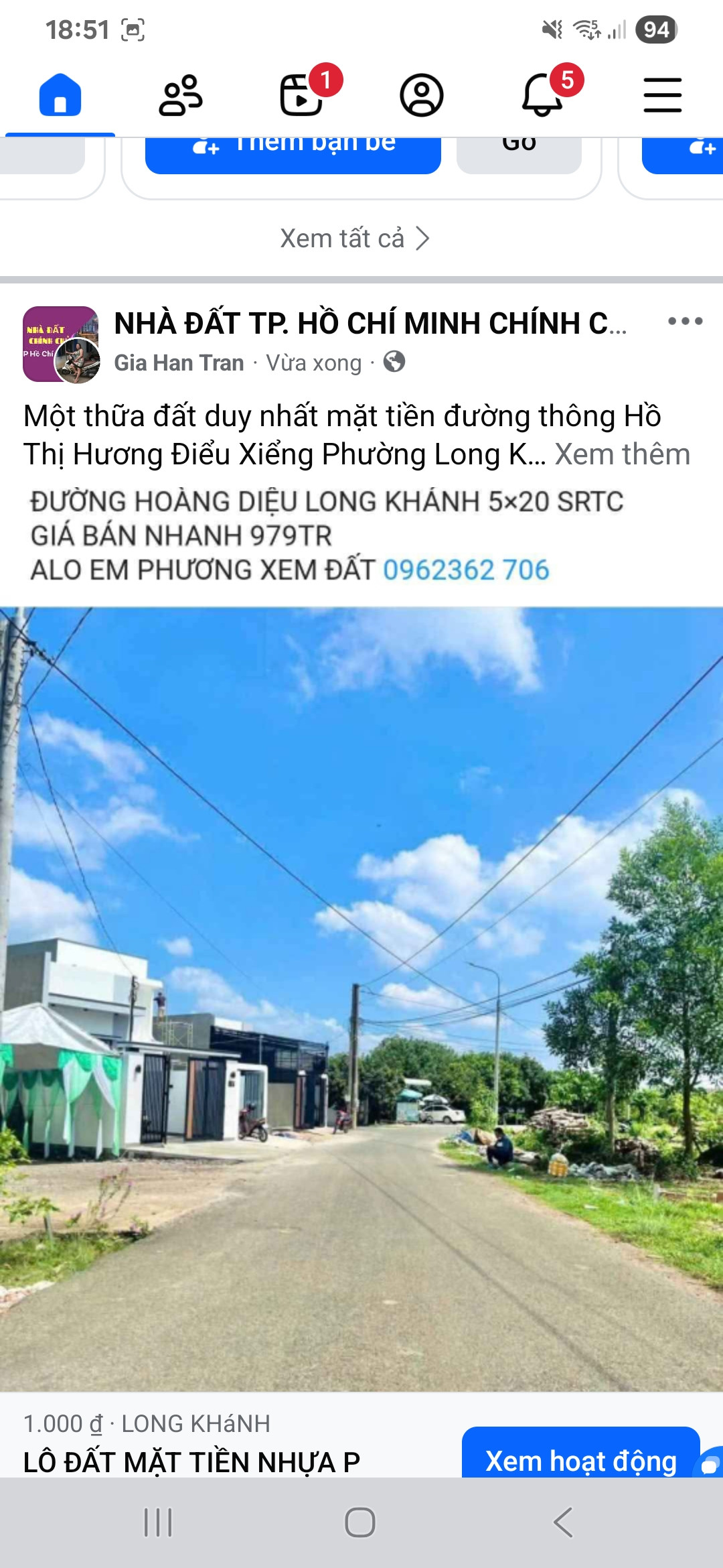 MẶT TIỀN NHỰA ĐƯỜNG SỐ 4 PHƯỜNG LONG  KHÁNH ĐƯỜNG THÔNG ĐIỂU XIỂN , HỒ THỊ HƯƠNG TIỆN KINH DOANH BUÔN BÁN