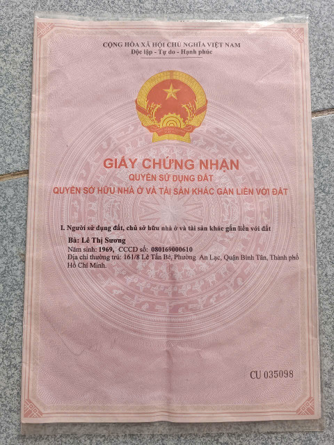 Cần bán đất thổ cư  có sổ hồng