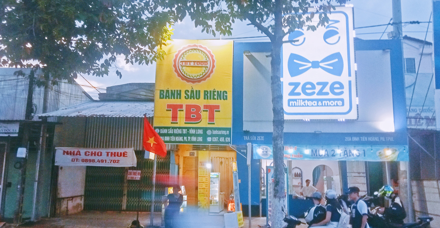 Cho thuê nhà mặt tiền mặt bằng kinh doanh khu vực ngã 4 trung tâm Thành phố Vĩnh Long