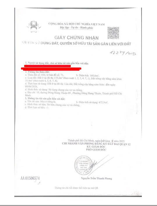 Căn góc biệt thự 5 tầng mặt tiền đường Đông Hưng Thuận 9, Quận 12 giá 30 tỷ