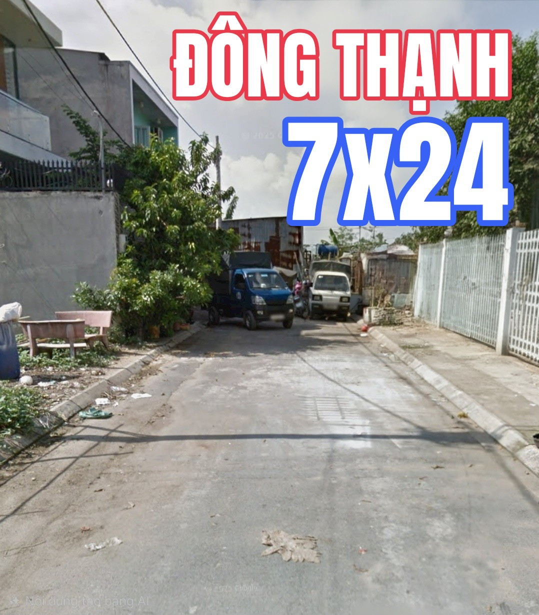 🔴Bán đất xây biệt thự mini đẹp 170m² 7x24m full 168m² thổ cư giá 6.7 tỷ tại Đường Đông Thạnh 8 Cầu Dừa