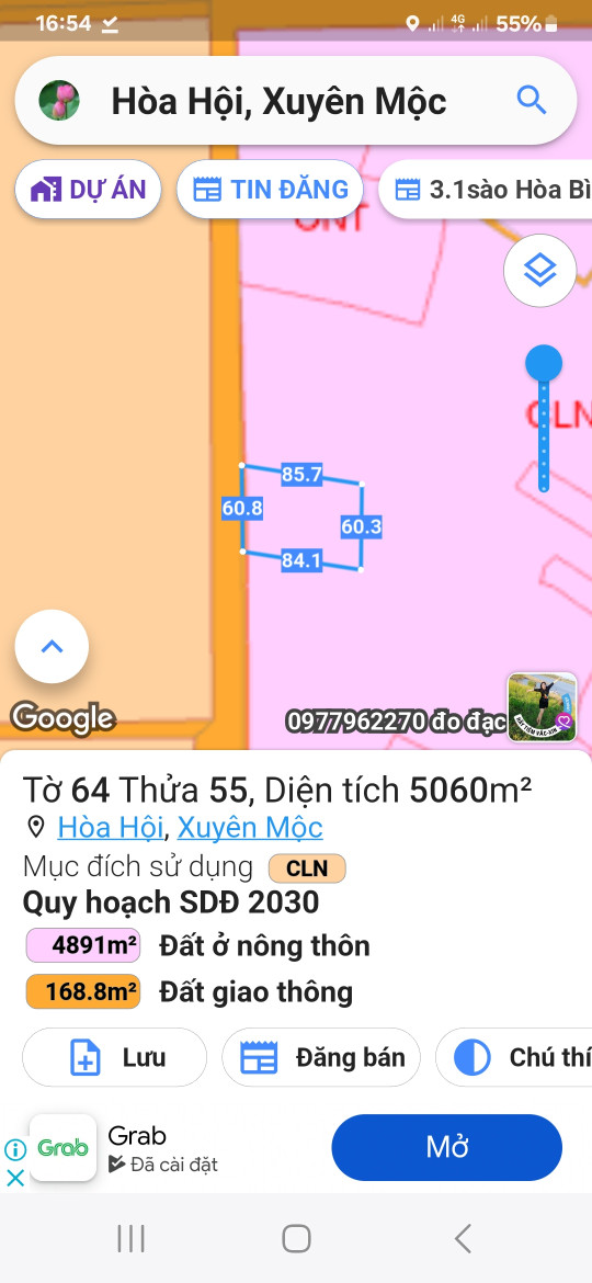 Bán đất phủ hồng toàn bộ giá tốt. Tỉnh lộ 329 Ngang: 60 x 85