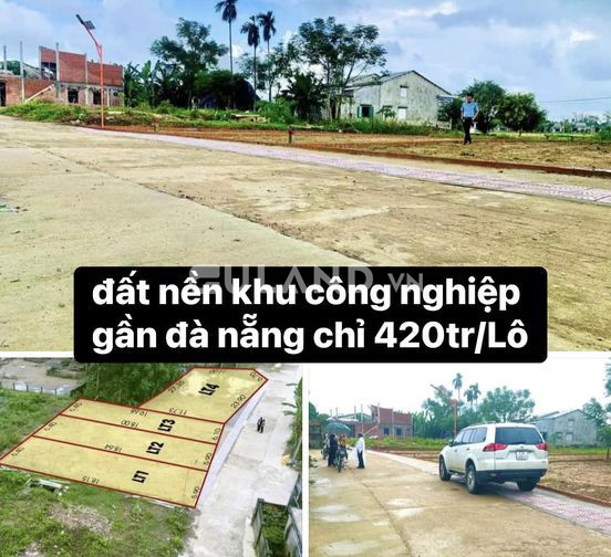 Cực hiếm lô đất cách Đà Nẵng chỉ 15km sẵn sổ giá chỉ 420 triệu