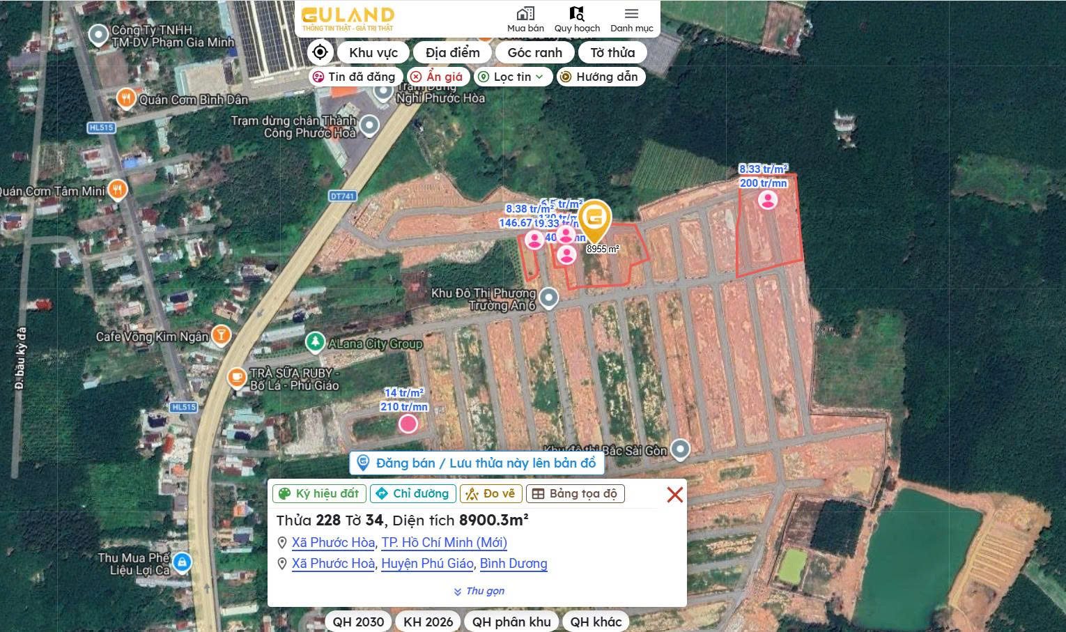 Bán đất 75m² full thổ cư ngang 5m giá 780 triệu tại Đường ĐT 741 Xã Phước Hòa, SHR Bao Thuế