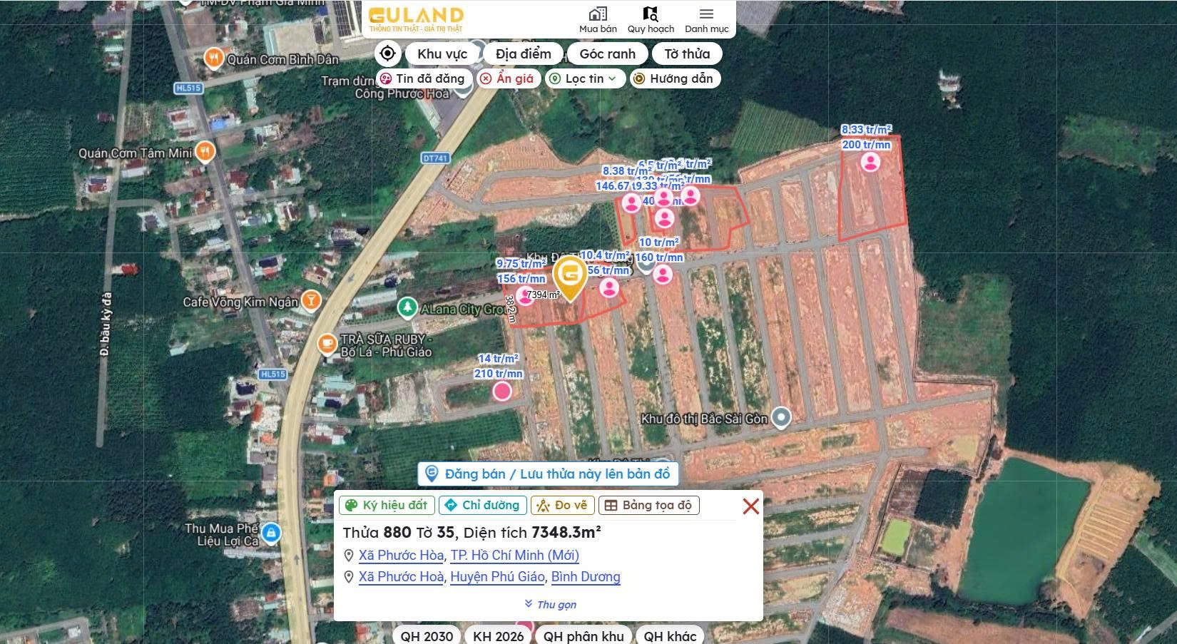 Bán đất 75m² full thổ cư ngang 5m giá 780 triệu tại Xã Phước Hòa