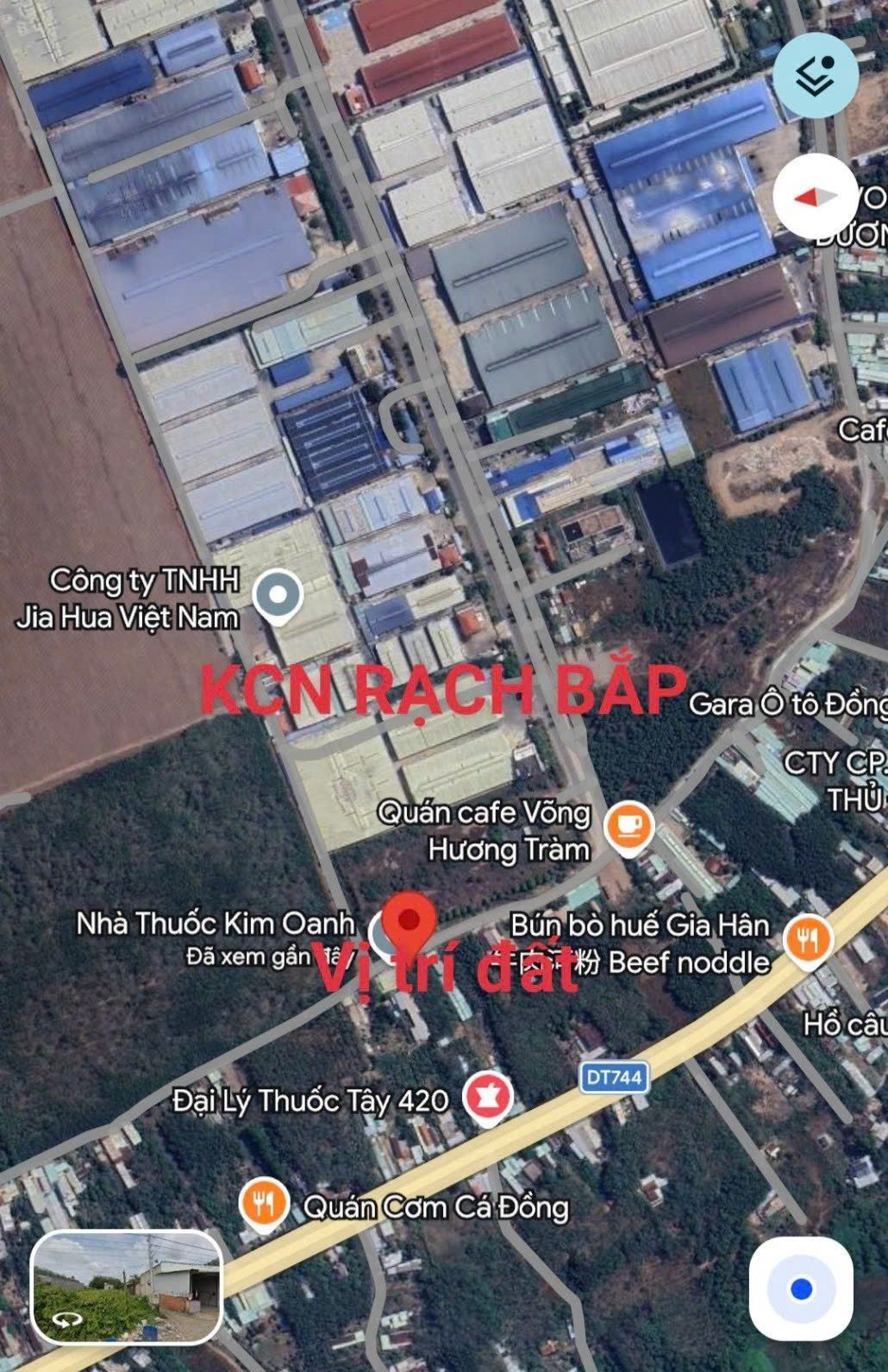 BÁN ĐẤT 2 MT THỔ CƯ TIỆN PHÂN LÔ KỀ BÊN KCN RẠCH BẮP