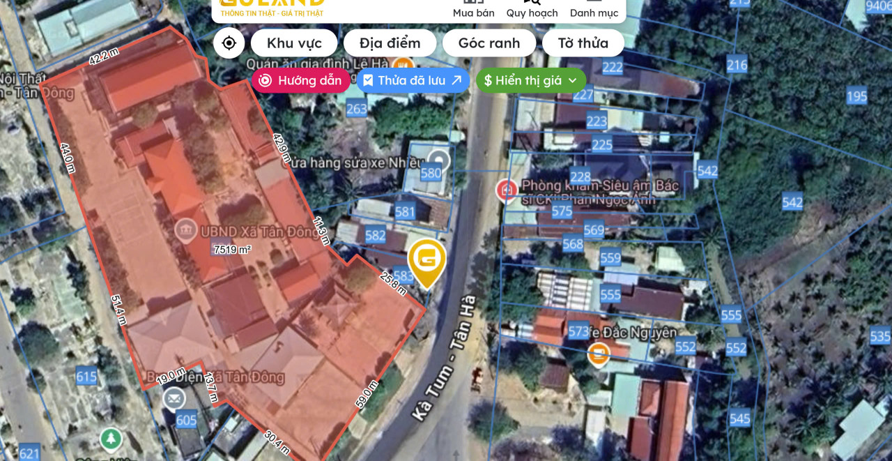 Bán đất kèm nhà Katum, Tân Đông, Tân Châu chính chủ