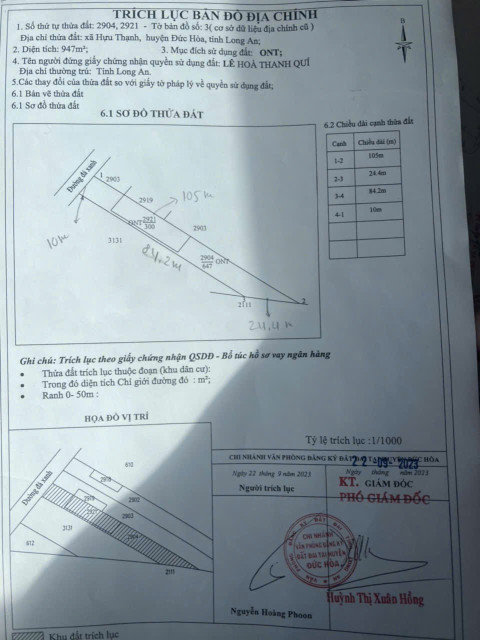 1000m2 mt năm chiến hựu thạnh