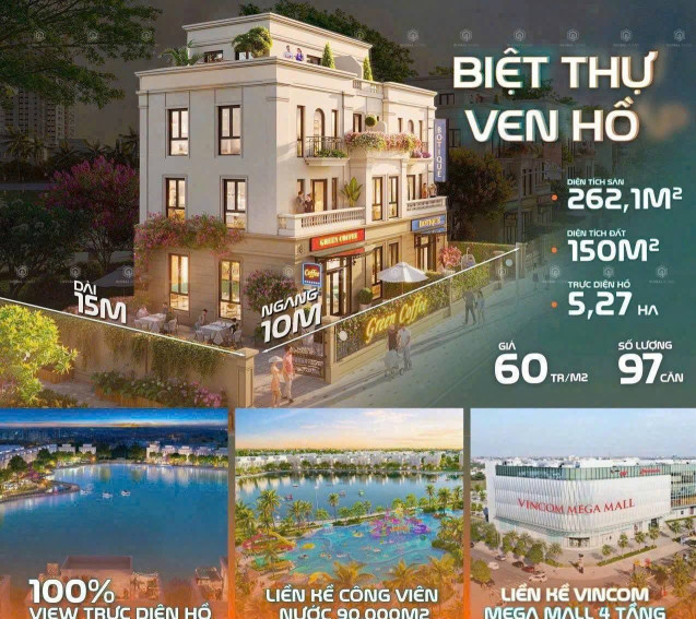 bán dự án vinhomes green city - 150m2-nhà phố - biệt thự-căn hộ-gọi đặt cọc