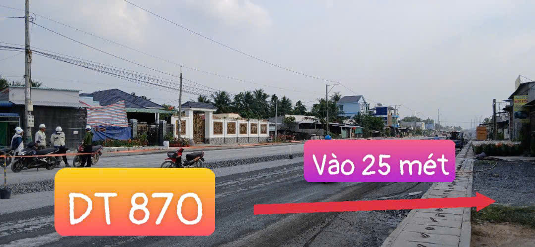 Bán 1000m2 đất đường lên cầu Rạch Miễu 2 Tiền Giang. Có 180m2 thổ cư.