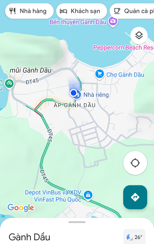 Đất trung tâm phường Gành Dầu