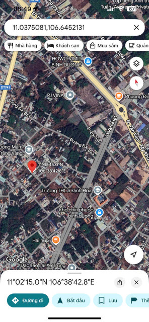 Lô góc Định Hoà-TP.TDM đường oto né nhau gần vòng xoay Võ Văn Kiệt vị trí đẹp dân đông tốt