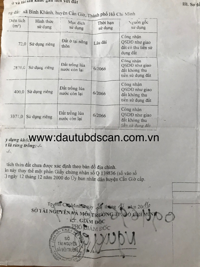 Bán  đất thổ cư 6673m² , giá 40.038 tỷ tại đường EC, Xã Bình Khánh, Huyện Cần Giờ, TP. Hồ Chí Minh