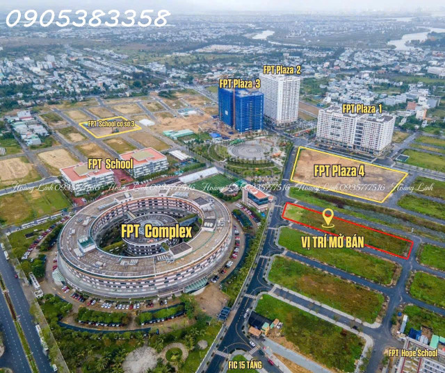 Cực Hot! Chào bán đất vị trí hot nhất KĐT FPT Đà Nẵng, sổ đỏ sẵn giao ngay