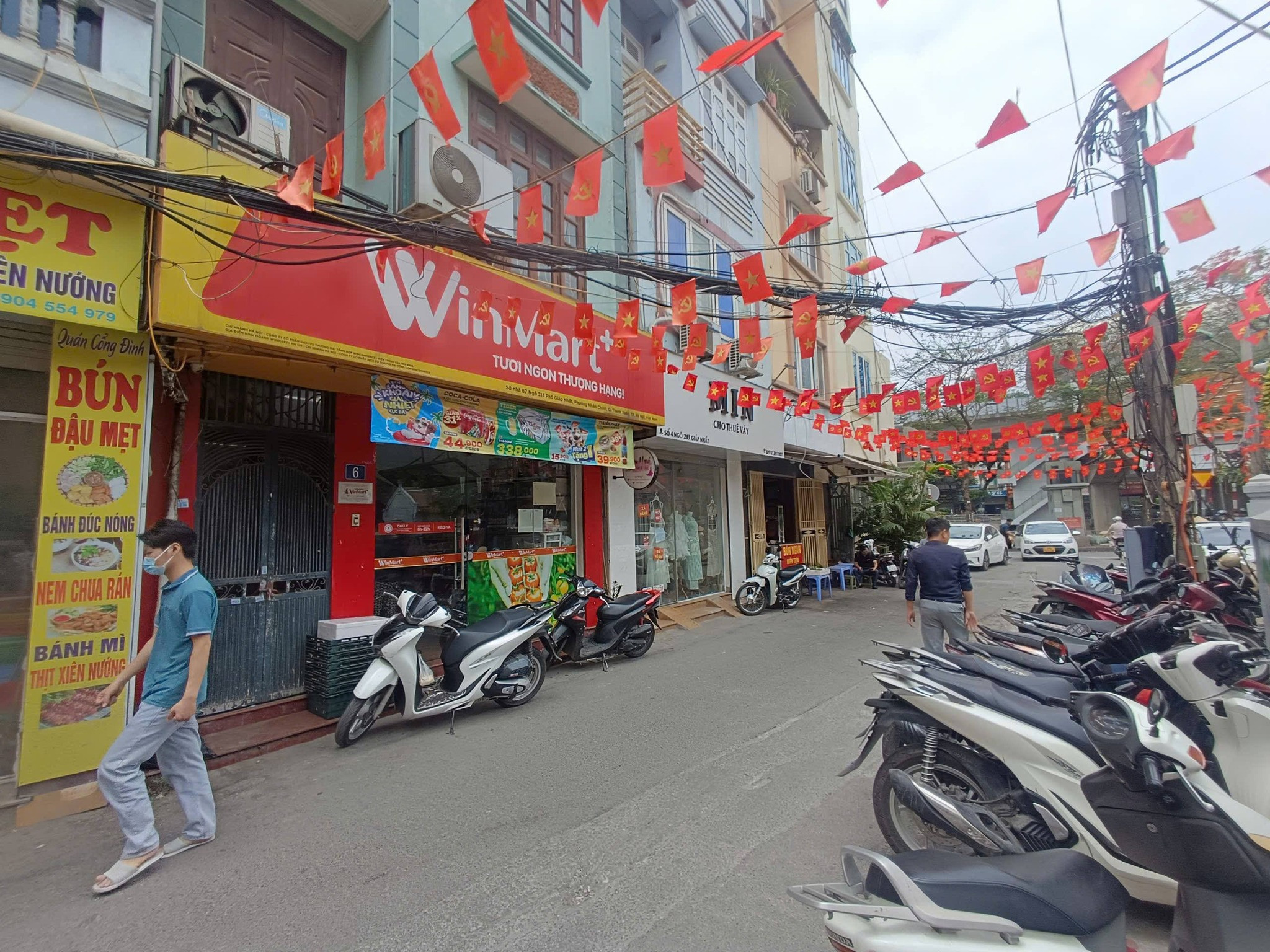 BÁN NHÀ ĐƯỜNG GIÁP NHẤT. NGÃ TƯ SỞ. 48M2 - 5 TẦNG. KINH DOANH.
