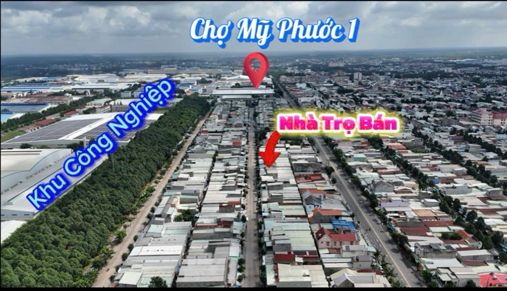 BÁN TRỌ NGAY CHỢ MỸ PHƯỚC 1 THỚI HOÀ BẾN CÁT