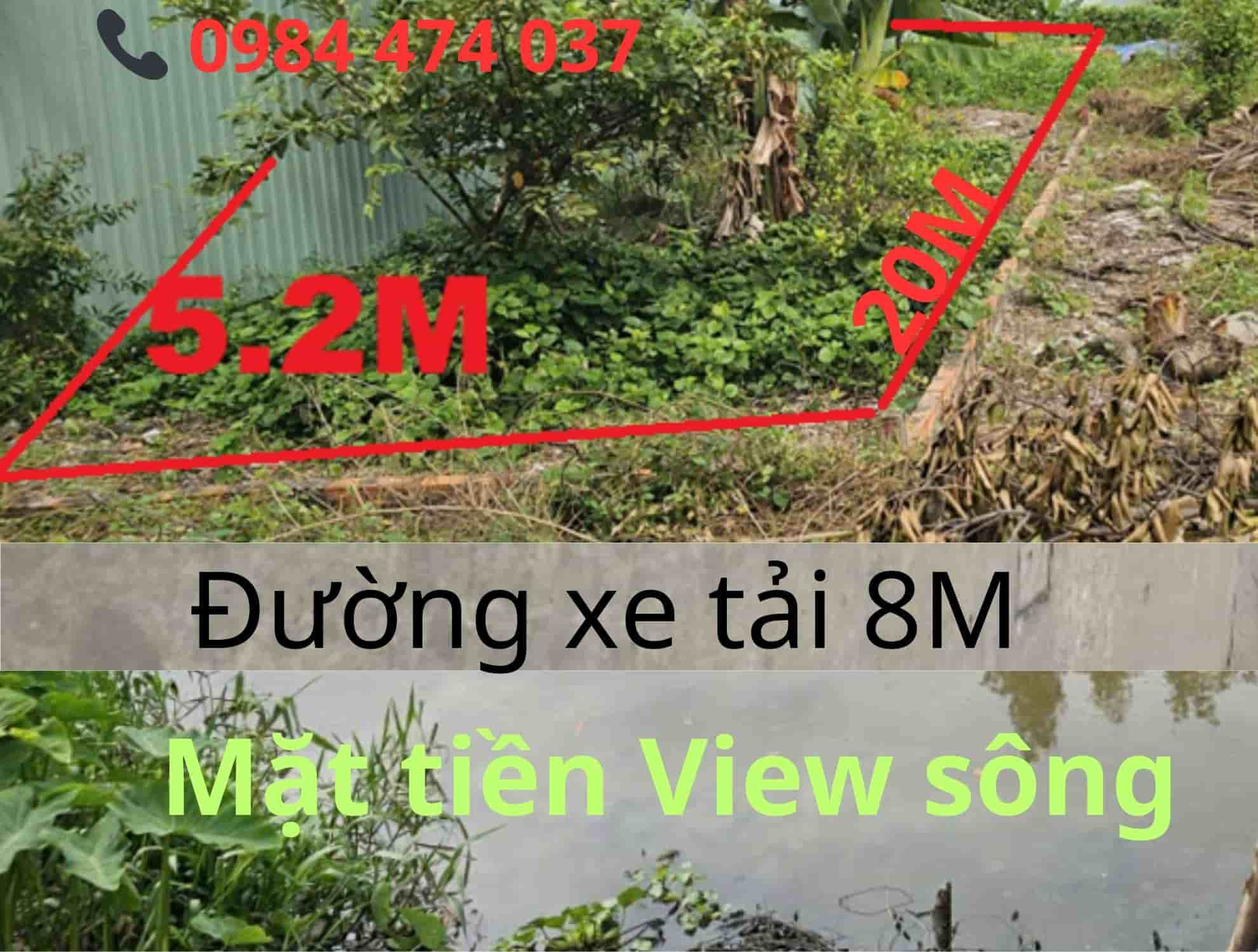 Bán đất mặt tiền view sông Hà Huy Giáp, An Phú Đông, Quận 12, diện tích 110m2, hẻm xe tải 8m, đất đẹp tiện xây mới 5 tầng, sổ hồng riêng, giá chỉ nhỉnh 3 tỷ.