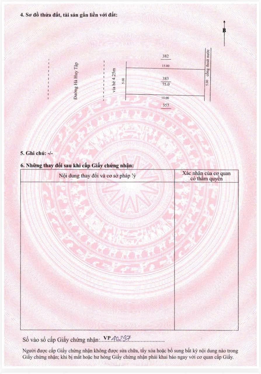 Bán đất đường Hà Huy Tập gần Điện Biên Phủ đối diện trường Huỳnh Ngọc Huệ