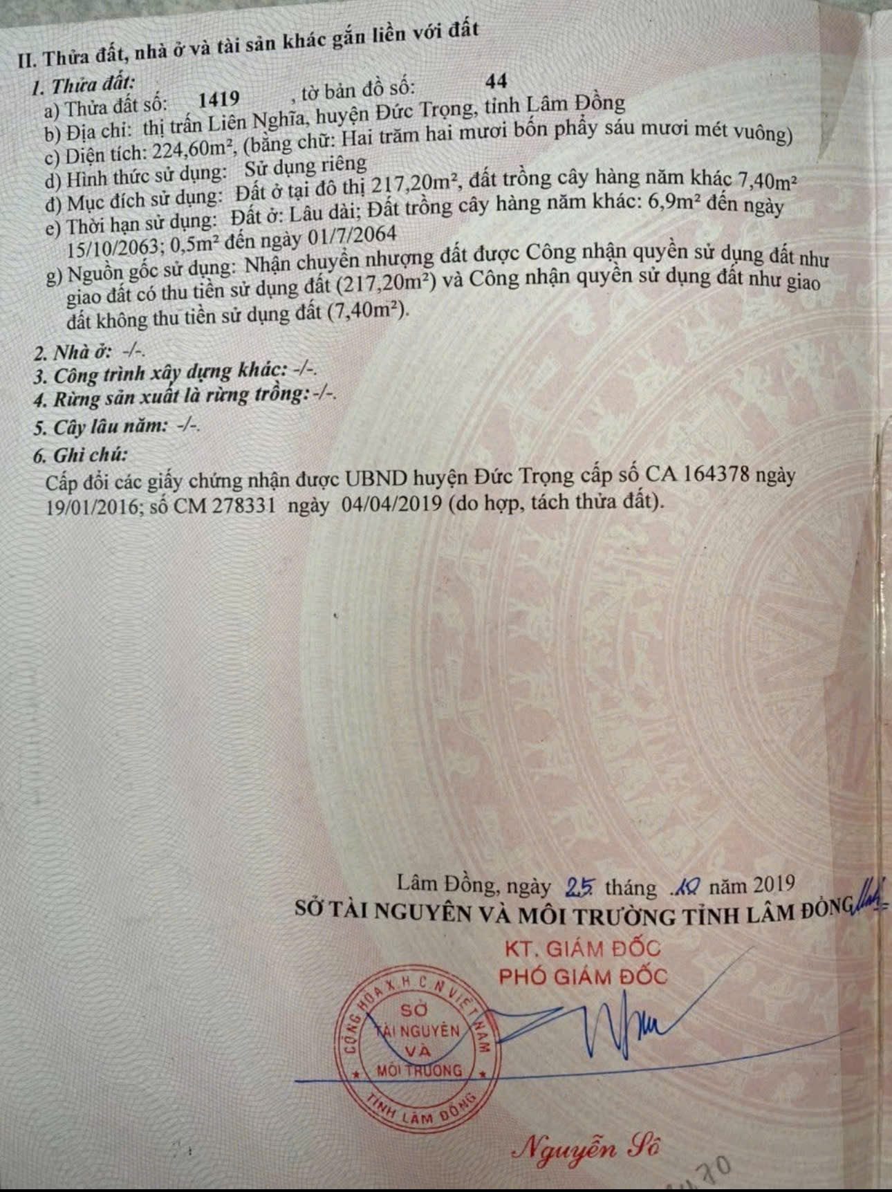 Mặt tiền đường Hà Huy tập _ Trung tâm hành chính Đức Trọng