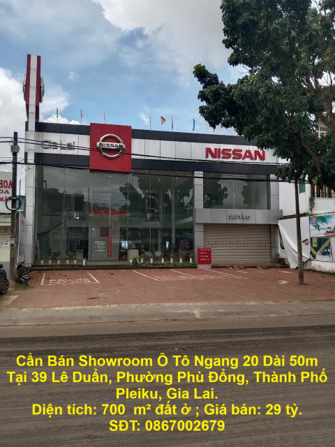 Cần Bán Showroom Ô Tô Ngang 20 Dài 50m Tại 39 Lê Duẩn, Phường Phù Đổng, Thành Phố Pleiku, Gia Lai.