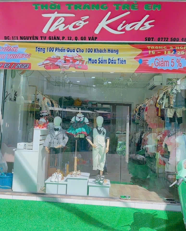 CẦN SANG GẤP SHOP THỜI TRANG TRẺ EM tại 151 Nguyễn Tư Giản Phường 12 Quận Gò Vấp TP Hồ Chí Minh