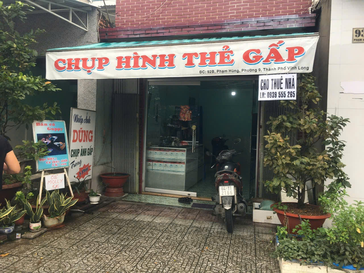 CHÍNH CHỦ CẦN CHO THUÊ NHÀ CÓ VỊ TRÍ ĐẸP TẠI PHƯỜN 9 - TP VĨNH LONG.