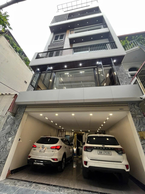 Siêu phẩm Ngọc Thuỵ, 65m x 7 tầng, mặt tiền 6.5m, gara 2 ôtô, thang máy, full nội thất